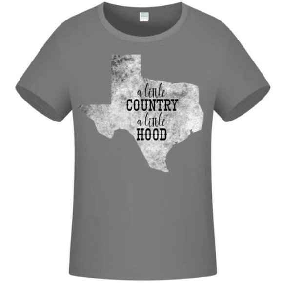 Texas T Shirt Men's Graphic Print T-Shirt - A Little Country A Little Hood - Picture 2 of 3